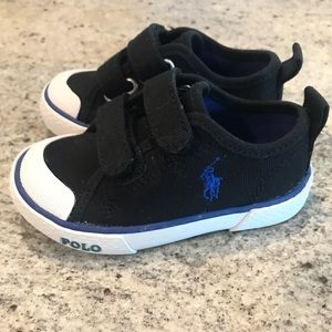Cutiest Polo Ralph Lauren toddlers sneakers black